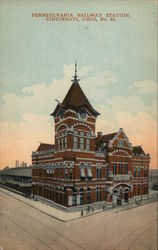 Pennsylvania Railway Station Postcard