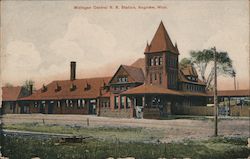 Michigan Central R.R. Station Saginaw, MI Postcard Postcard Postcard