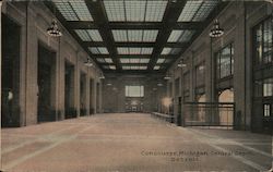 Concourse, Michigan Central Depot Postcard