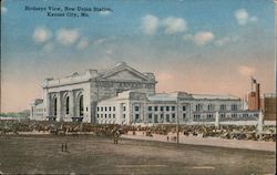 Birdseye View, New Union Station Kansas City, MO Postcard Postcard Postcard