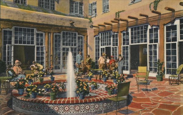 The Patio, La Fonda Hotel Santa Fe New Mexico