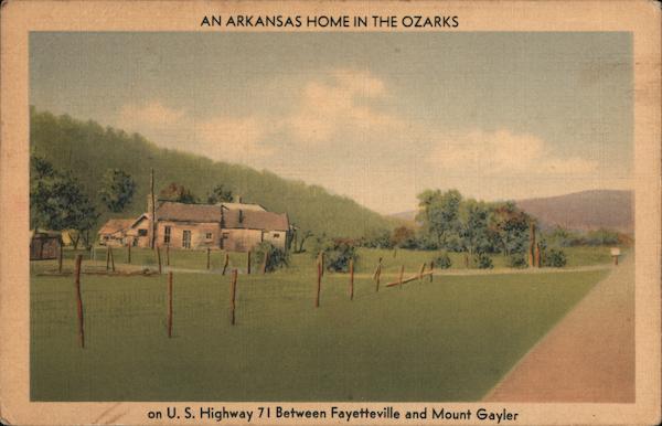 An Arkansas Home in the Ozarks on US Highway 71 West Fork