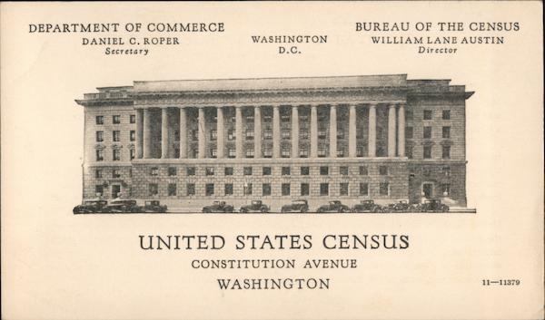 United States Census Constitution Avenue Washington District of Columbia