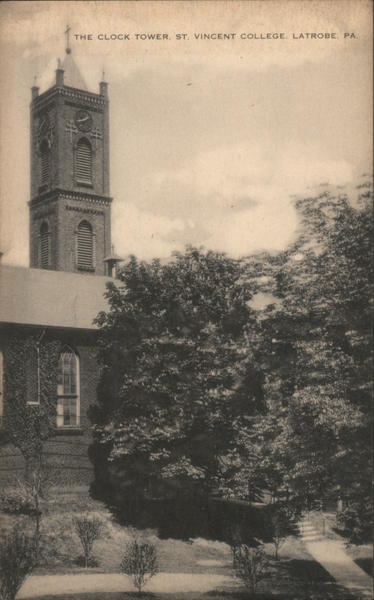 The Clock Tower at St. Vincent College Latrobe Pennsylvania