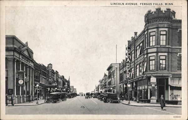 Lincoln Avenue Fergus Falls Minnesota