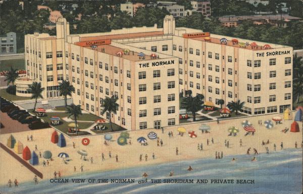 Norman and Shoreham Hotels Miami Beach Florida