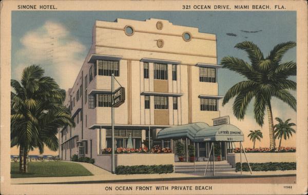 The Simone Hotel Ocean Drive Miami Beach Florida