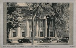 Hall Auditorium, University of Michigan Postcard