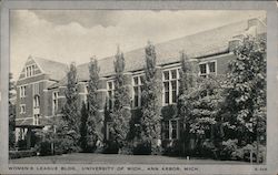 Women's League Bldg. at the University of Michigan Postcard
