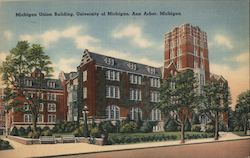 Michigan Union Building, University of Michigan Ann Arbor, MI Postcard Postcard Postcard