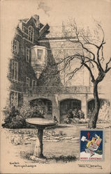 Garden, Michigan League, University of Michigan Ann Arbor, MI Postcard Postcard 