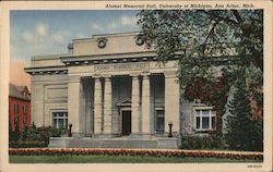 Alumni Memorial Hall, University Of Michigan Postcard