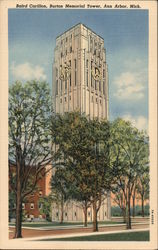 Baird Carillon, Burton Memorial Tower - University of Michigan Postcard