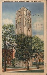 Baird Carillon, Burton Memorial Tower - University of Michigan Postcard