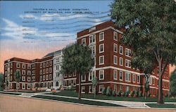Couzen's Hall, Nurses' Dormitory University of Michigan Postcard