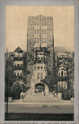 University of Michigan Union Building Postcard