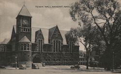 Town Hall Amherst, MA Postcard Postcard Postcard