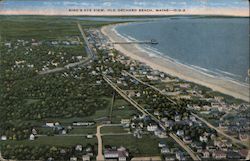 Bird's-Eye View of Old Orchard Beach Maine Postcard Postcard Postcard