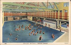 Oates Baths Seaside, OR Postcard Postcard Postcard