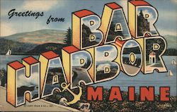 Greetings from Bar Harbor, Maine Postcard
