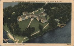The Sagamore Hotel on Green Island, Bolton Landing Lake George, NY Postcard Postcard Postcard