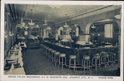 Venice Italian Restaurant Postcard