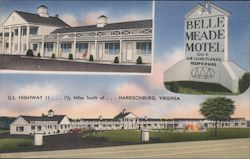 Belle Meade Motel Harrisonburg, VA Postcard Postcard Postcard