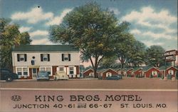 King Bros. Motel St. Louis, MO Postcard Postcard Postcard