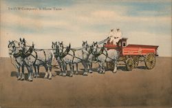 Swift & Company 6-Horse Team Postcard