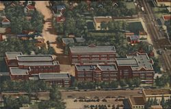 Aerial View of Albuquerque High School Postcard