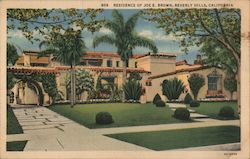 Residence of Joe E. Brown Postcard