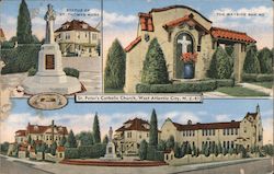 St. Peter's Catholic Church West Atlantic City, NJ Postcard Postcard Postcard