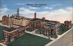 Atlantic City Hospital Postcard