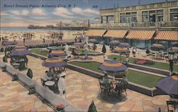 Hotel Dennis Patio Postcard