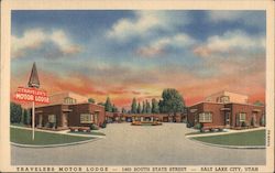 Travelers Motor Lodge Postcard