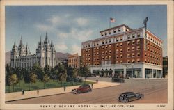 Temple Square Hotel Postcard