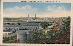 Bird's-Eye View General Electric Company Postcard