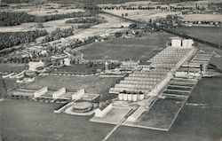 Airplane View of Walker-Gordon Plant Postcard