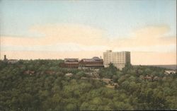 Pocono Manor Inn and Cottages from the Lookout Pennsylvania Postcard Postcard Postcard