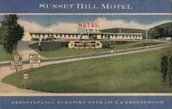 Sunset Hill Motel Postcard