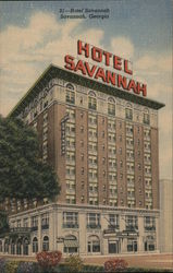 Hotel Savannah Postcard