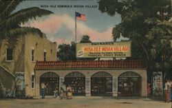 Musa Isle Seminole Indian Village Postcard