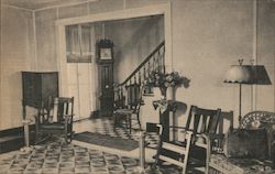 A Corner in Lobby and Staircase - Pease House Saybrook Point, CT Postcard Postcard Postcard