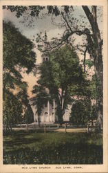 Old Lyme Church Connecticut Postcard Postcard Postcard