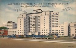 Hartford Hospital, Founded 1854. Connecticut Postcard Postcard Postcard