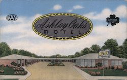 Ashley Oaks Motel Postcard