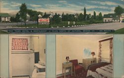 Tiny Town Motel and Restaurant Postcard