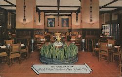 The Fountain Room - Hotel Woodstock New York City, NY Postcard Postcard Postcard