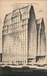 Hotel Paramount New York City, NY Postcard Postcard Postcard