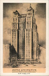 Hotel Lexington Postcard